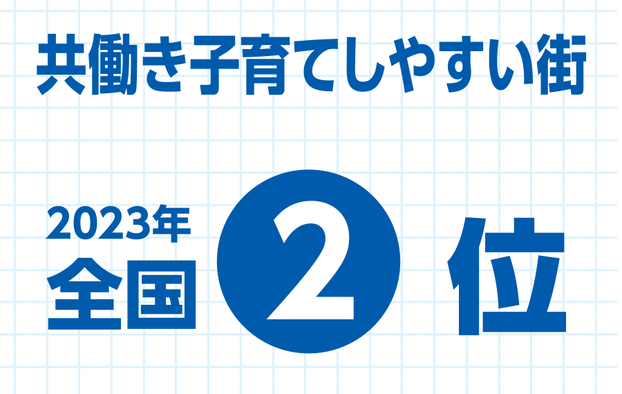 共働き子育てしやすい街「全国2位」